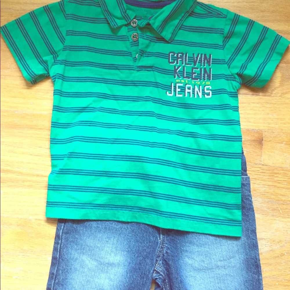 Calvin Klein 4t Polo & Shorts Set